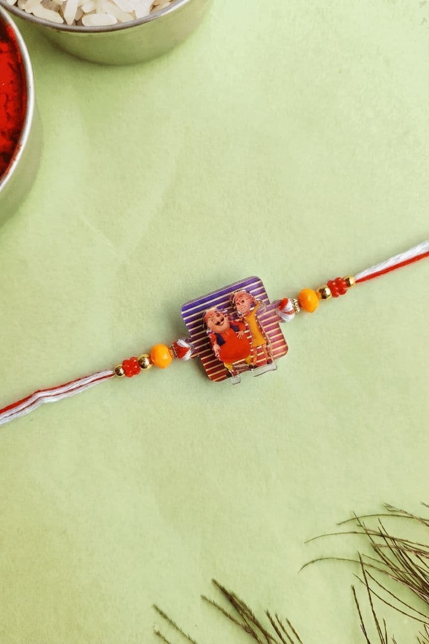Premium Motu Patlu Cartoon Rakhi for Kids