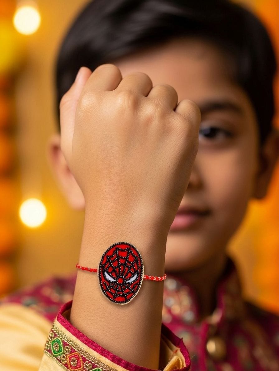 Premium Handmade Spiderman Rakhi for Kids