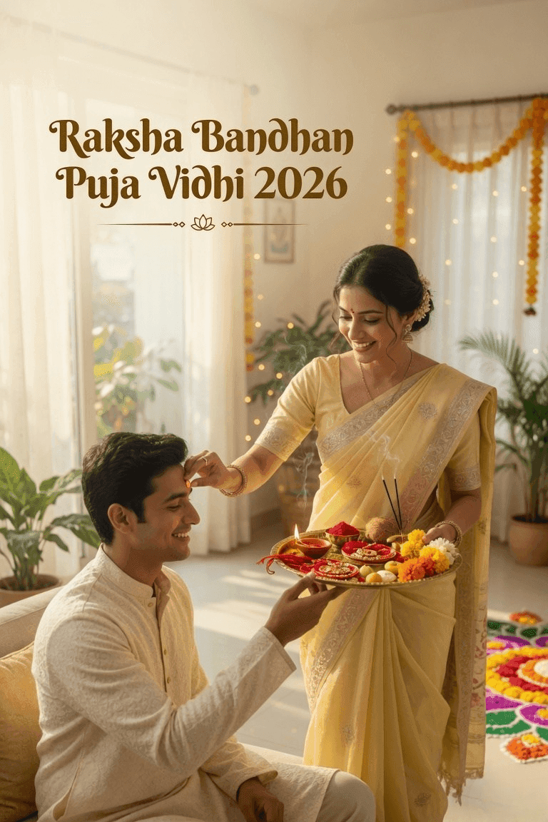 Raksha Bandhan Puja Vidhi: Step-by-Step Ritual Guide 2026