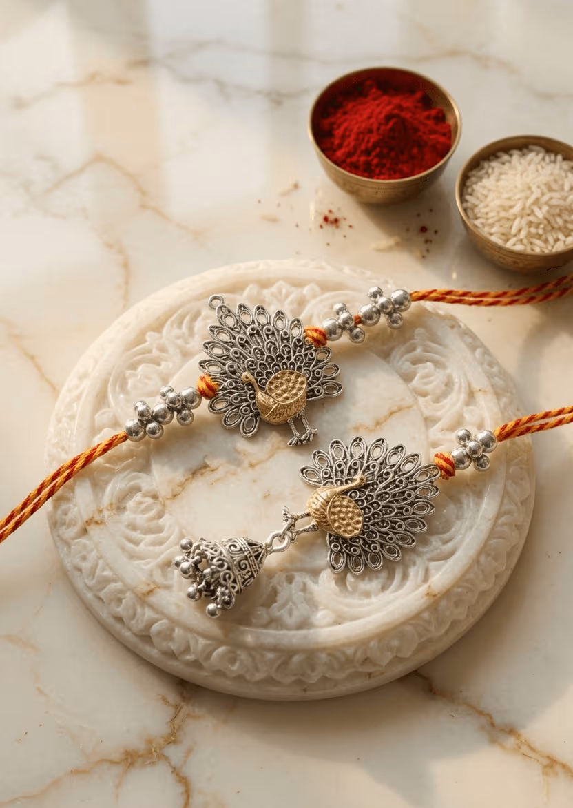 Rakhi Tandem - The Best Couple Rakhi Design Set of 2 for Brother