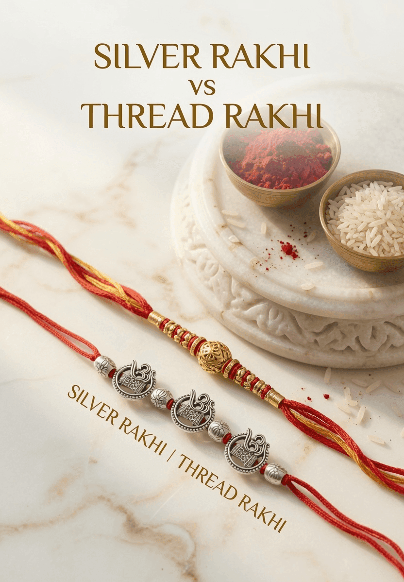 Silver Rakhi vs Thread Rakhi: Which Is Better for Your Brother?